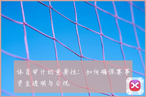 体育审计的重要性：如何确保赛事资金透明与合规